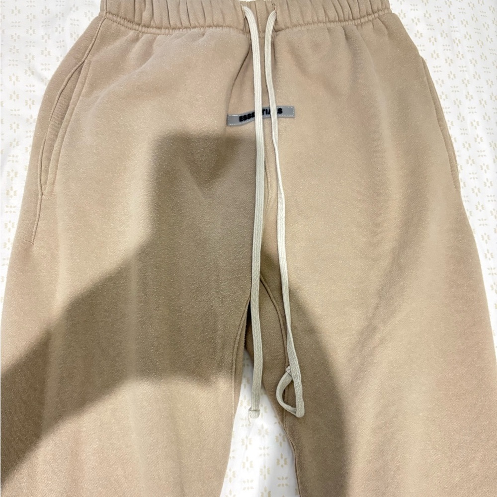 Fear of God Essentials Beige Joggers